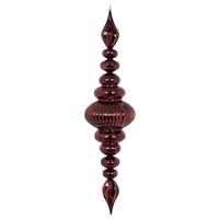 Vickerman 41" Burgundy Shiny Finial Ornament