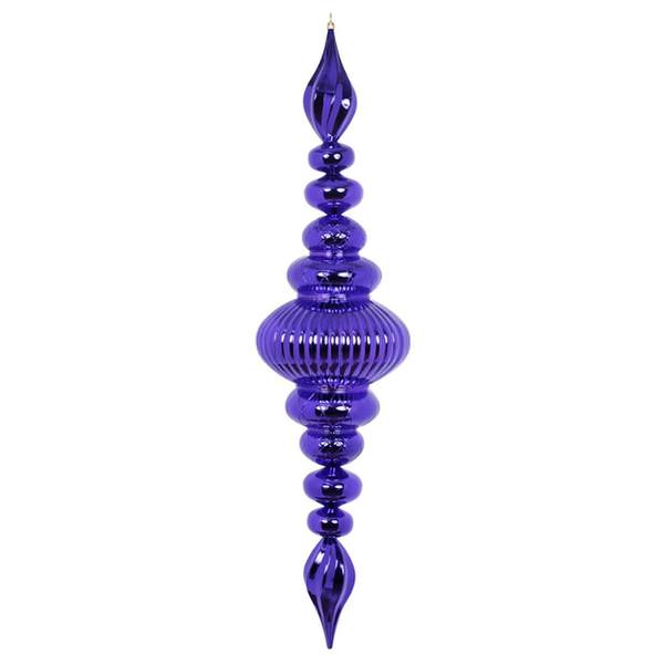 41" Purple Shiny Finial Ornament