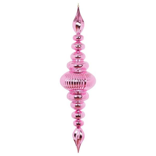 41" Pink Shiny Finial Ornament