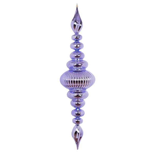 41" Lavender Shiny Finial Ornament