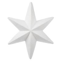 Vickerman 20" White Glitter Bethlehem Star Ornament