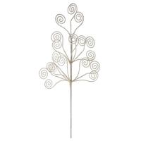Vickerman 17" White Glitter Curly Spray (6 pack)