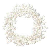 Vickerman 22" Artificial White Flocked Berry Wreath