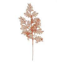 Vickerman 22" Burnished Orange Glitter Lace Holly Leaf Spray (12 pack)