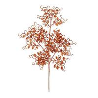 Vickerman 22" Burnished Orange Glitter Mini Ruscus Leaf Spray (12 pack)