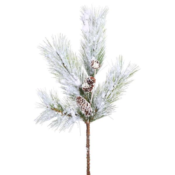 18" Artificial White Pine Spray (3 pack)