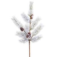 Vickerman 34" Artificial Flocked Ashville Pine Spray (2 pack)