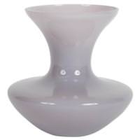 Vickerman 9" Crystal Gray Gourd Glass Vase