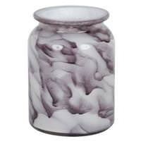 View 5.8" Marble Paint Round Glass Container