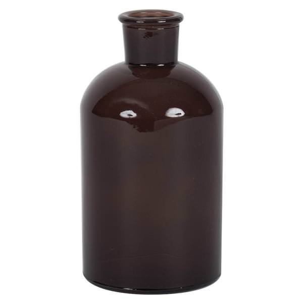 8" Black Painted Glass Bottle (2 pack)