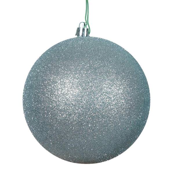 2.4" Silver Glitter Ball Ornament (24 pack)