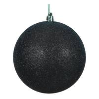 Vickerman 2.4" Black Glitter Ball Ornament (24 pack)