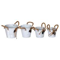 Vickerman 4"-6" Tin Containers (Set of 4)
