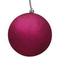Vickerman 2.4" Fuchsia Glitter Ball Ornament (24 pack)