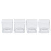 Vickerman 3" Clear Cube Glass Vase (Set of 4)
