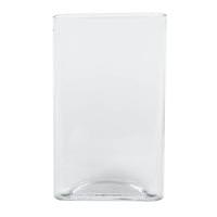 Vickerman 10" Clear Pillow Glass Vase