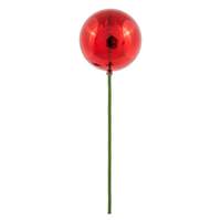 Vickerman 18" Red Mercury Ball Ornament Pick (6 pack)