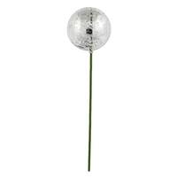 Vickerman 18" Silver Mercury Ball Ornament Pick (6 pack)