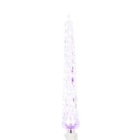 View 9" 0.96 watt 120 volt C7 Pink Candelabra Screw LED Icicle Replacement Bulb