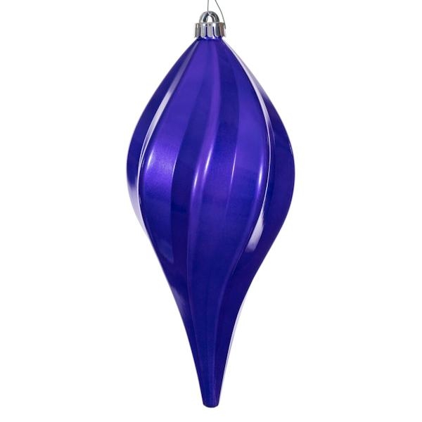 12'' Purple Candy Swirl Drop Ornament