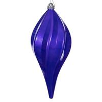 Vickerman 12'' Purple Candy Swirl Drop Ornament