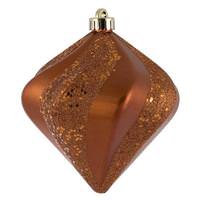 View 6" Copper Candy Swirl Diamond Ornament (3 pack)