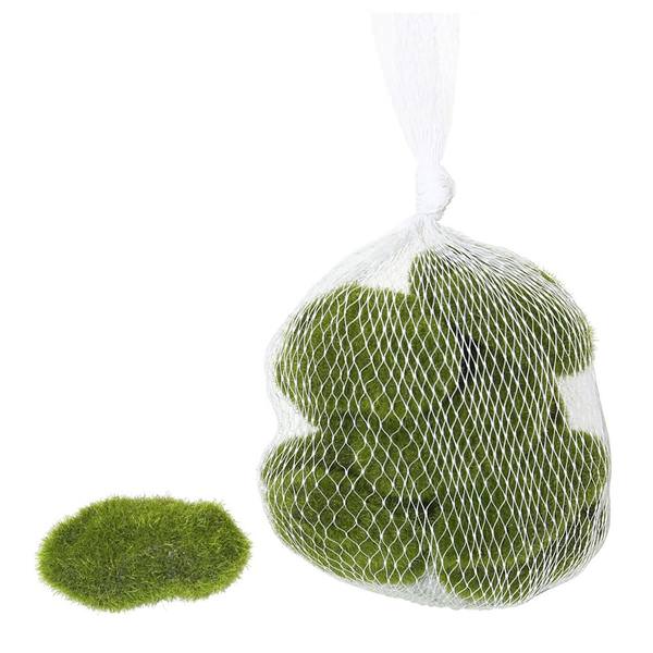 Artificial Assorted Moss Covered Rocks (Set of 36)