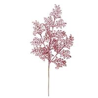 Vickerman 22" Pink Glitter Lace Holly Leaf Spray (12 pack)