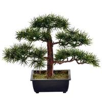 Vickerman 10" Potted Guest Greeting Artificial Bonsai Pine Tree