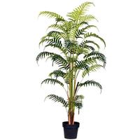 Vickerman 59" Potted Artificial Fern Palm Tree