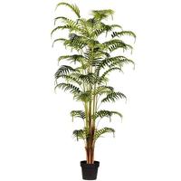 Vickerman 70" Potted Artificial Fern Palm Tree