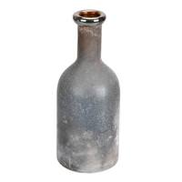 Vickerman 11" Slate Gray Glass Bottle Vase
