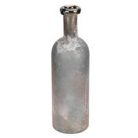 View 16" Slate Gray Glass Bottle Vase