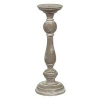 Vickerman 17" White Polyresin Candlestick