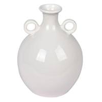 Vickerman 10" Light Gray Ceramic Pot with Handles