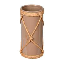 Vickerman 8" Sandstone Ceramic Vase in Jute Rope