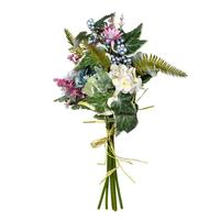 Vickerman 16" Artificial Rose / Hydrangea Purple Bouquet