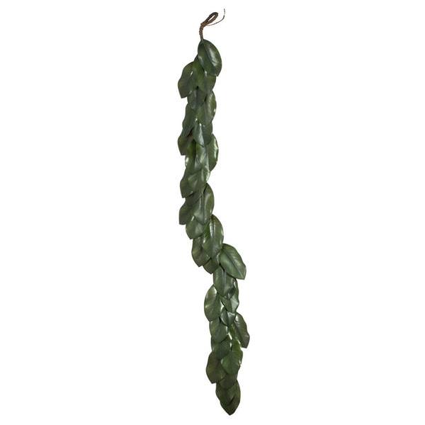 5' Artificial Green Magnolia Leaf Garland