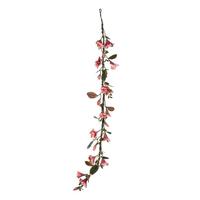 Vickerman 6' Artificial Dark Pink Magnolia Garland