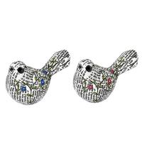 Vickerman 6.25" White Newspaper Flower Bird Figurines