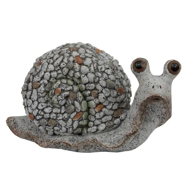 7.5" Gray Snail Figurine