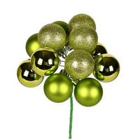 Vickerman 12" Lime Ornament Pick (4 pack)