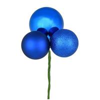 Vickerman 18" Blue Ornament Pick (4 pack)