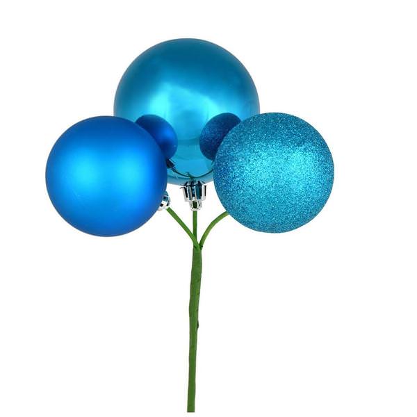 18" Turquoise Ornament Pick (4 pack)