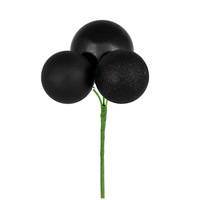 Vickerman 18" Black Ornament Pick (4 pack)