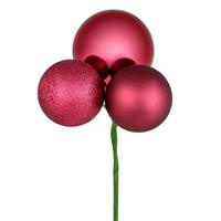 Vickerman 18" Berry Red Pick Christmas Decoration (4 Pack)
