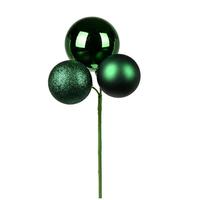 Vickerman 18" Emerald Ornament Pick (4 pack)