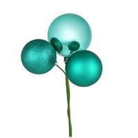 Vickerman 18" Teal Ornament Pick (4 pack)