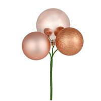 Vickerman 18" Rose Gold Ornament Pick (4 pack)