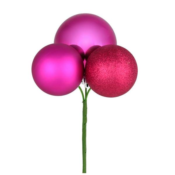 18" Fuchsia Ornament Pick (4 pack)